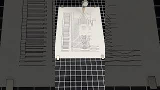 FLAT timelapse with Pen Plotter Machine #art #lineart