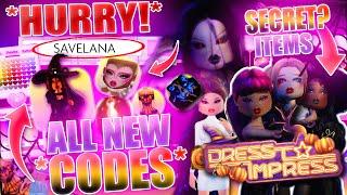 *HURRY* GET NEW SECRET CODES & LANA LORE QUEST ITEMS!? | DRESS TO IMPRESS HALLOWEEN UPDATE!