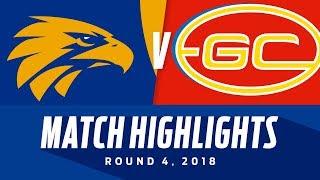 Match Highlights: West Coast v Gold Coast | Round 4, 2018 | AFL