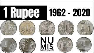 One Rupee Coins 1962 to 2020 | NumisMan