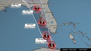 Irma slowly turns to Florida; Key West feels hurricane-force winds