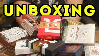 UNBOXING 25 COLLECTIBLE DECKS OF PLAYING CARDS