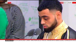 Sky News Quran Recitation - Qari Mohammad Ayyub Asif Reciting At The Grenfell tower 2019