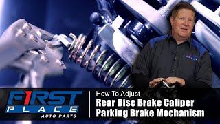 How to Adjust Rear Disc Brake Caliper Parking Brake Mechanism