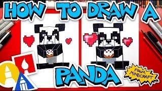 How To Draw A Panda Eating Cake From Minecraft