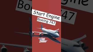 Who starts the engine Boeing 747