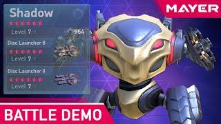 First try Disc Launcher 8, full upgraded | Mech Arena