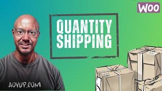 How to add woocommerce quantity based shipping