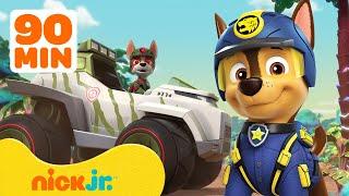 PAW Patrol Ultimate Rescue Missions! w/ Chase, Tracker & Marshall | 90 Minute Compilation | Nick Jr.