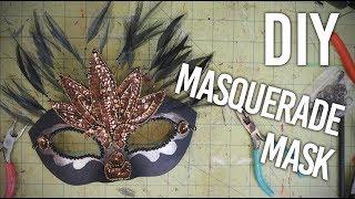 How to Make a Masquerade Mask for Mardi Gras - With a slight alteration for glasses wearers! : DIY