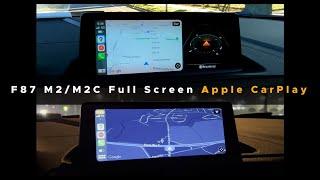 Full Screen Apple CarPlay on F87 M2 Competition (feat. Bimmer Remote Coding)