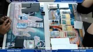 Pokemon TCG 2013 NY State Championships - CT Tristan Macek vs Antonio Francis - Swiss