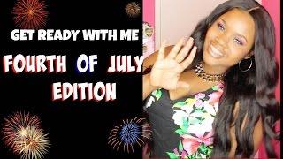 GRWM Hair Makeup & OOTD: Fourth of July Curvy/ Plus Size Edition !