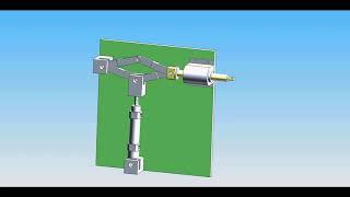 摆转气缸转换为直线运动机构#mechanical Worker #shorts