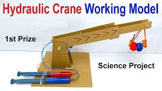 hydraulic crane working model for science project exhibition - diy - diypandit | DIY pandit