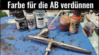 Miniaturen F&A - Farben für die Airbrush verdünnen