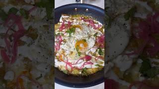 Chilaquiles! #freddsters #foodie #cooking #recipe #chilaquiles #breakfast #eggs #mexican #salsaverde