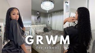 GRWM for School: Hair Tutorial, Chit Chat, Drive With Me, & More | Vlogmas Day 12