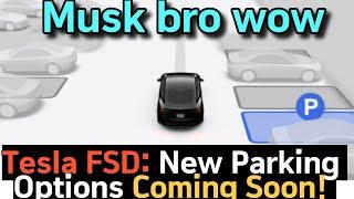 Tesla FSD: New Parking Options Coming Soon! Garages, Driveways, Parking Spots, and Pulling Over