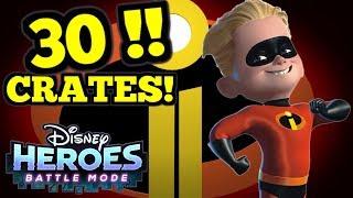 30 CRATE OPENING - Disney Heroes: Battle Mode