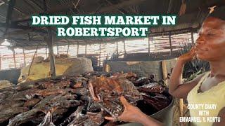 DRIED FISH MARKET IN ROBERTSPORT GRAND CAPE MOUNT COUNTY LIBERIA