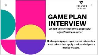 Game Plan Interview- WHAT YOU SHOULD ASK YOUR