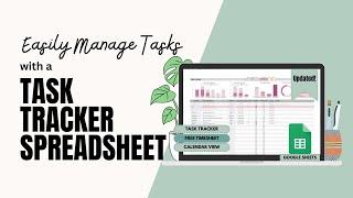 Task Tracker Spreadsheet | Google Sheets | Task Management