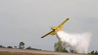 Fire Boss Air Tractor Firefighting Demo AWESOME FLYING!!