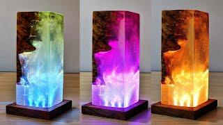 how to make galaxy RESIN LAMP - DIY - Epoxy Resin Art TUTORIAL