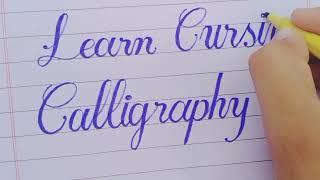 Learn cursive calligraphy with Hassan siddiq marwat