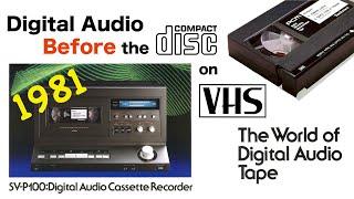 Technics SV-P100 - Digital Audio on VHS tapes - in 1981