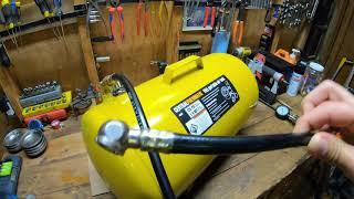 Modifying a Harbor Freight Portable Air Tank (Central Pneumatic 11 Gallon)