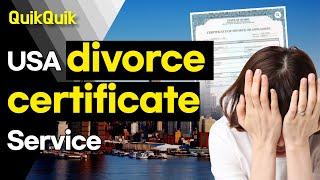 US divorce certificate, required apostille certification when submitted for overseas use !!