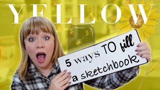 5 FUN ways to fill your sketchbook