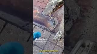 The worst blocked drain of 2024? #blockeddrain #draincleaning #satisfying