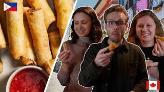 Canadians FALL IN LOVE with Filipino Lumpia