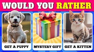 Would You Rather...? MYSTERY Gift Edition  Quiz Rainbow