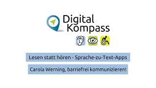 Lesen statt hören - Sprache-zu-Text-Apps