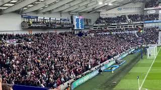 Aston Villa fans at Brighton & hove Albion 13/11/22