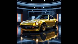 Datsun 240Z creado con IA,color amarillo tornasol #datsun240z#IA#Mirae#Leonardo#pixverse #