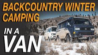 Backcountry Winter Camping In a Van - Living The Van Life