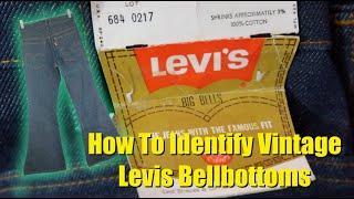 How To Identify Vintage Levi's Bellbottoms (646, 684, more)