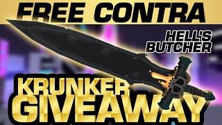 Krunker Contra Giveaway - Free Hell's Butcher!