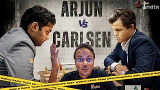 When Arjun Erigaisi made Magnus Carlsen wait | World Rapid Teams 2024