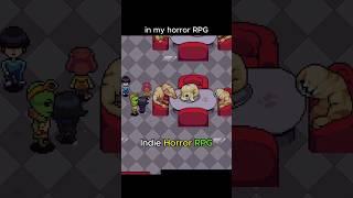 Eating gross food in my horror RPG #jrpg #horrorgame #pixelart #backrooms #indiegame