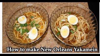 HOW TO MAKE NEW ORLEANS BEEF & SHRIMP YAKAMEIN