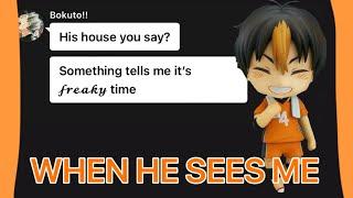 WHEN HE SEES ME | Nishinoya + Asahi | Haikyuu Texting | OPINE