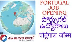 Portugal Job opening /Asian Manpower Services Hyderabad/2025 Europe jobs