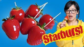 EASIEST Starburst Tanghulu - crunchy sugar-glazed fruit skewers