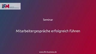 Mitarbeitergespräche erfolgreich führen | Seminar